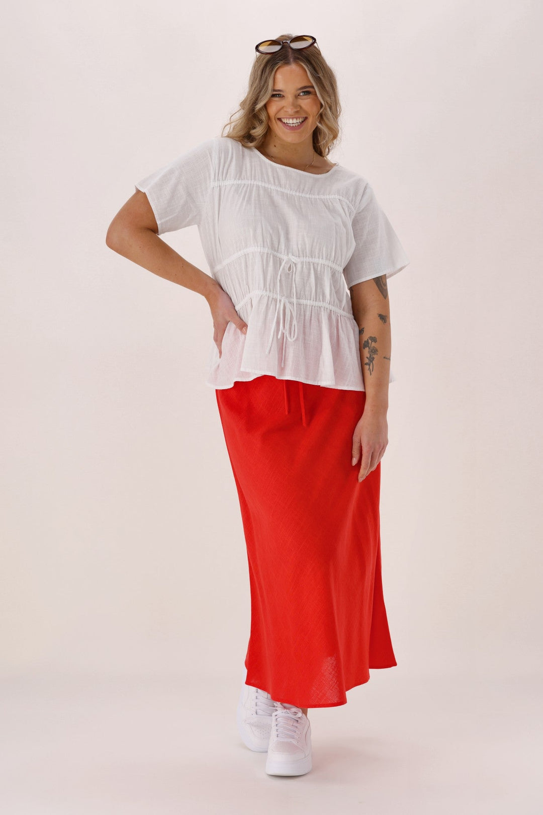 Label Avelina Skirt Coral