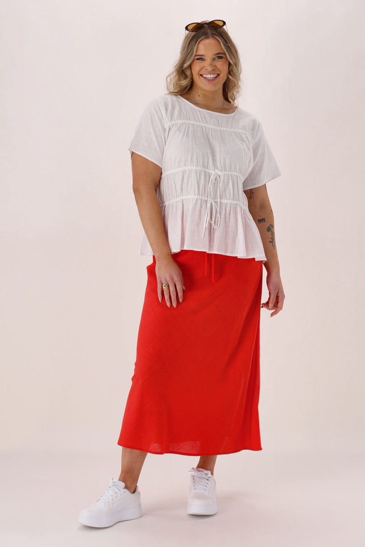 Label Avelina Skirt Coral