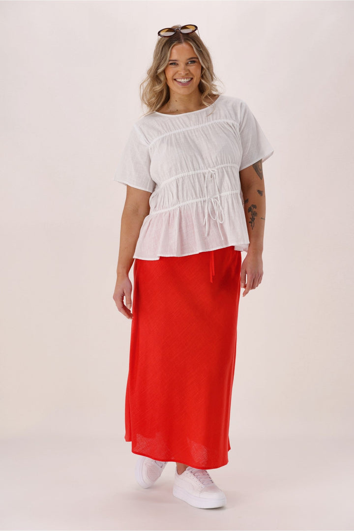Label Avelina Skirt Coral
