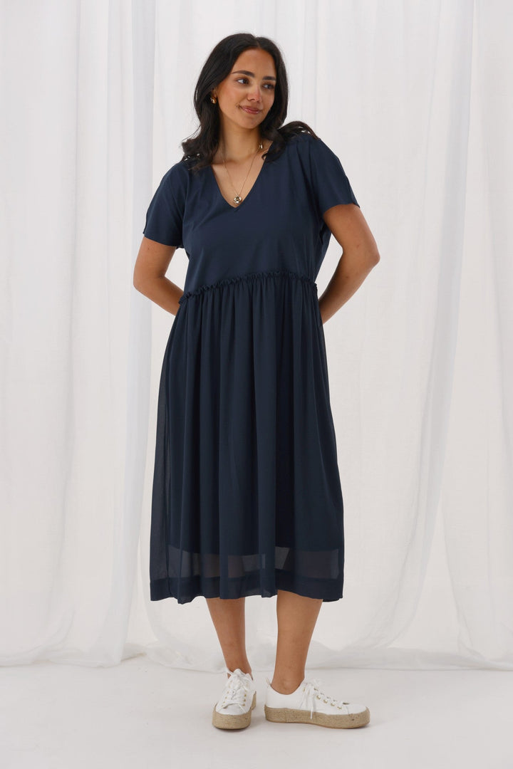 Shine On Label Cisco Empire Line Dress Midnight