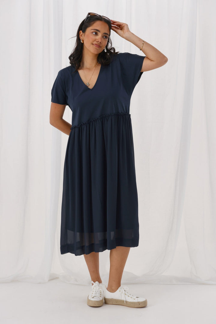 Shine On Label Cisco Empire Line Dress Midnight