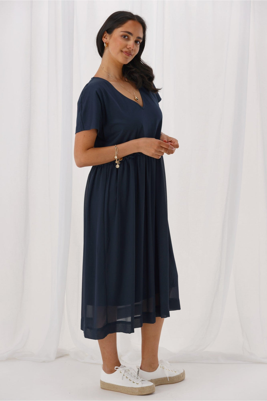 Shine On Label Cisco Empire Line Dress Midnight