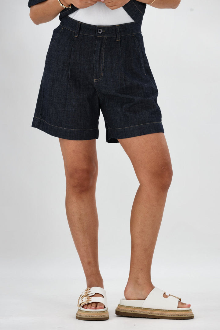 Label Cole Rinse Wash Resort Short Dark Indigo