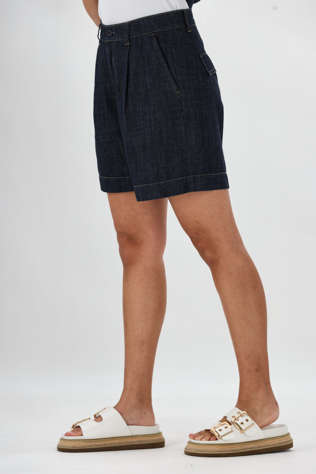 Label Cole Rinse Wash Resort Short Dark Indigo