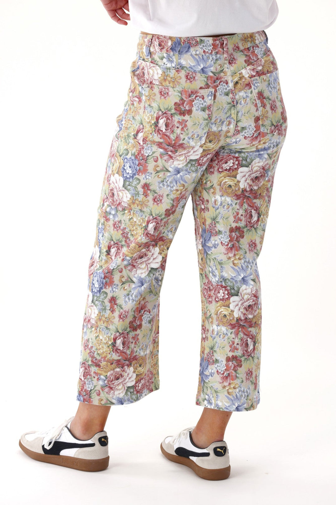 Label Daydream Straight Leg Jean Floral Denim