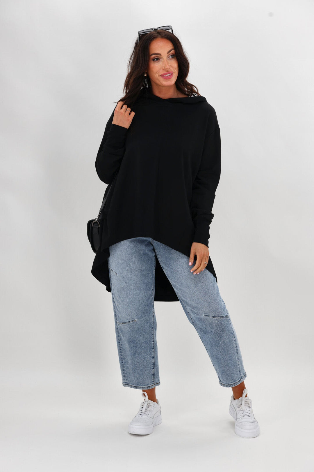 Label Discovery Hoodie Black with animal print