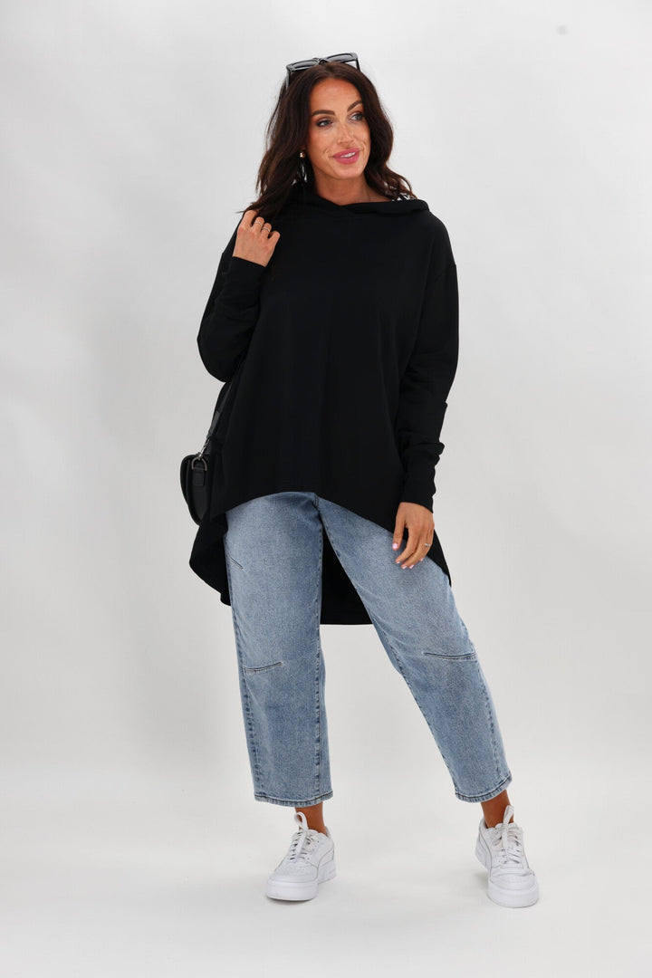 Label Discovery Hoodie Black with animal print