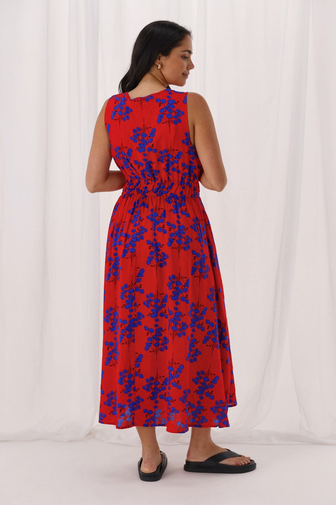 Label Eliora Dress Red Floral