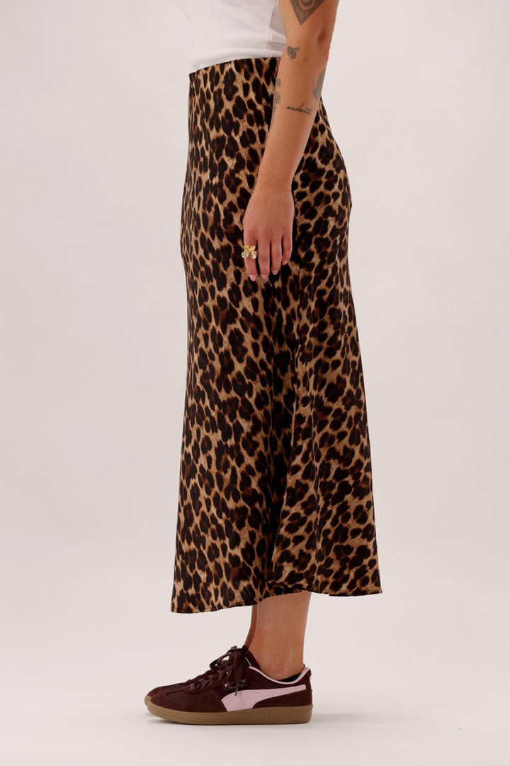 Label Honor Skirt Natural Animal Print