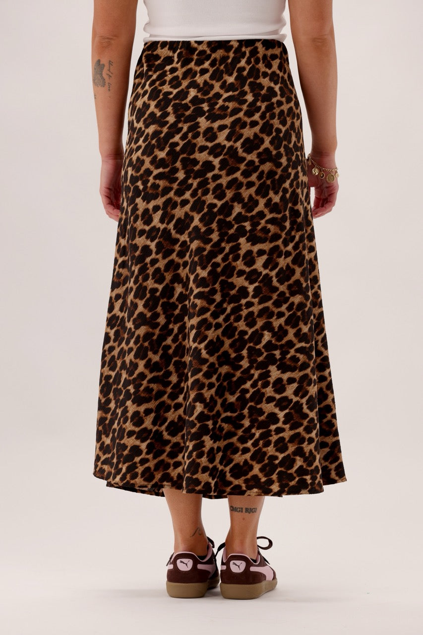 Label Honor Skirt Natural Animal Print