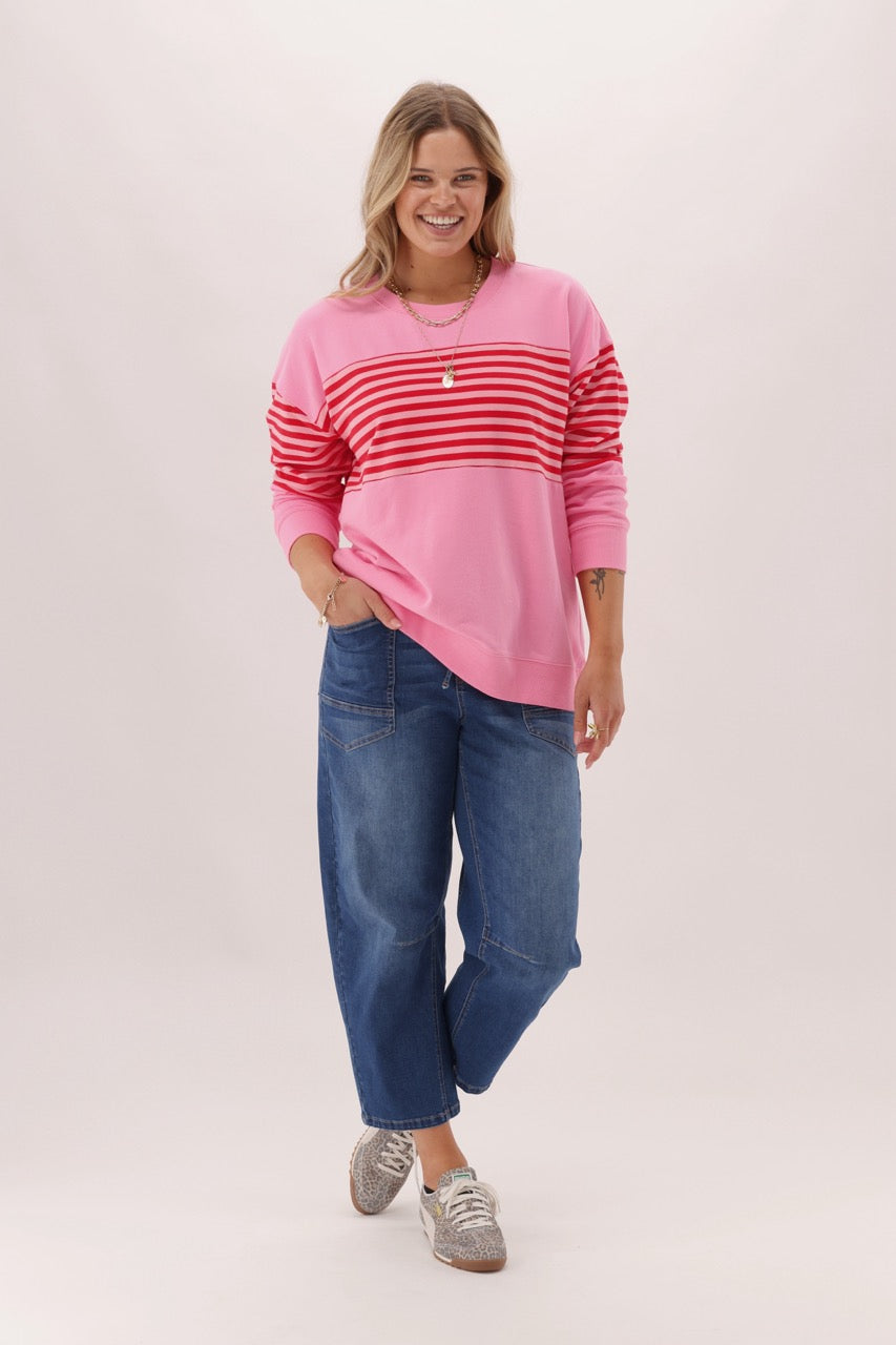 Label Horizon Crew Pink