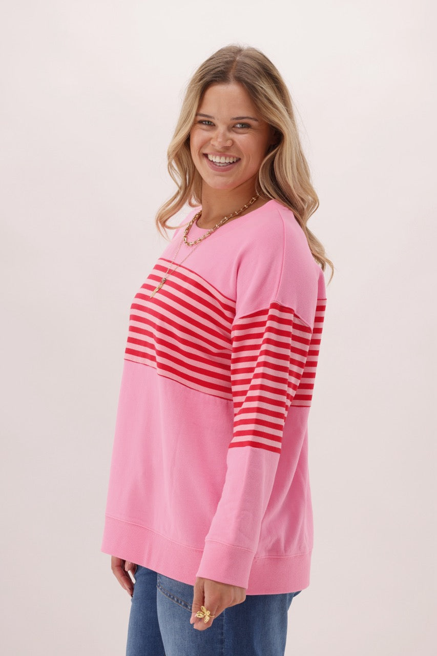 Label Horizon Crew Pink