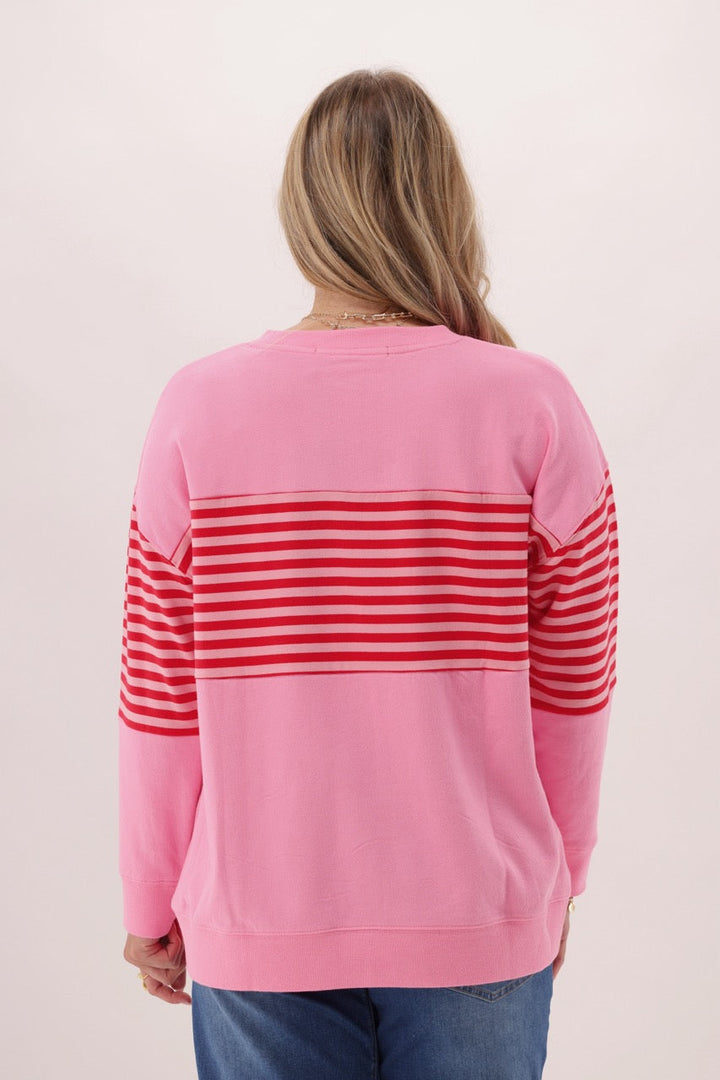 Label Horizon Crew Pink
