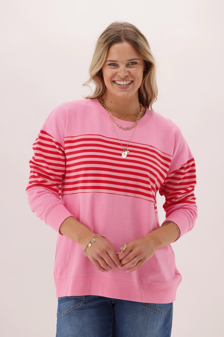 Label Horizon Crew Pink