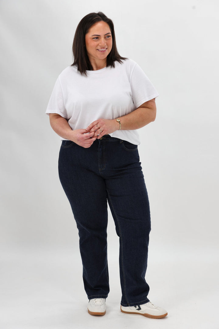 Label Jase Straight Jean Raw Indigo