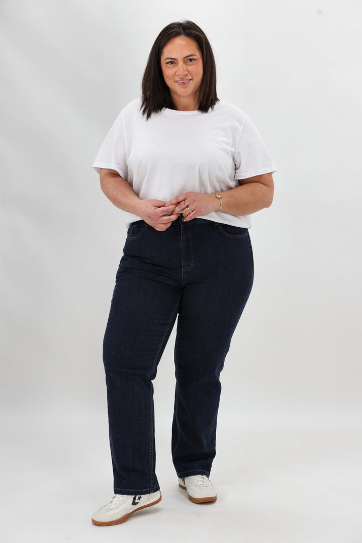 Label Jase Straight Jean Raw Indigo
