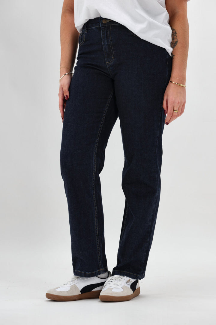 Label Jase Straight Jean Raw Indigo