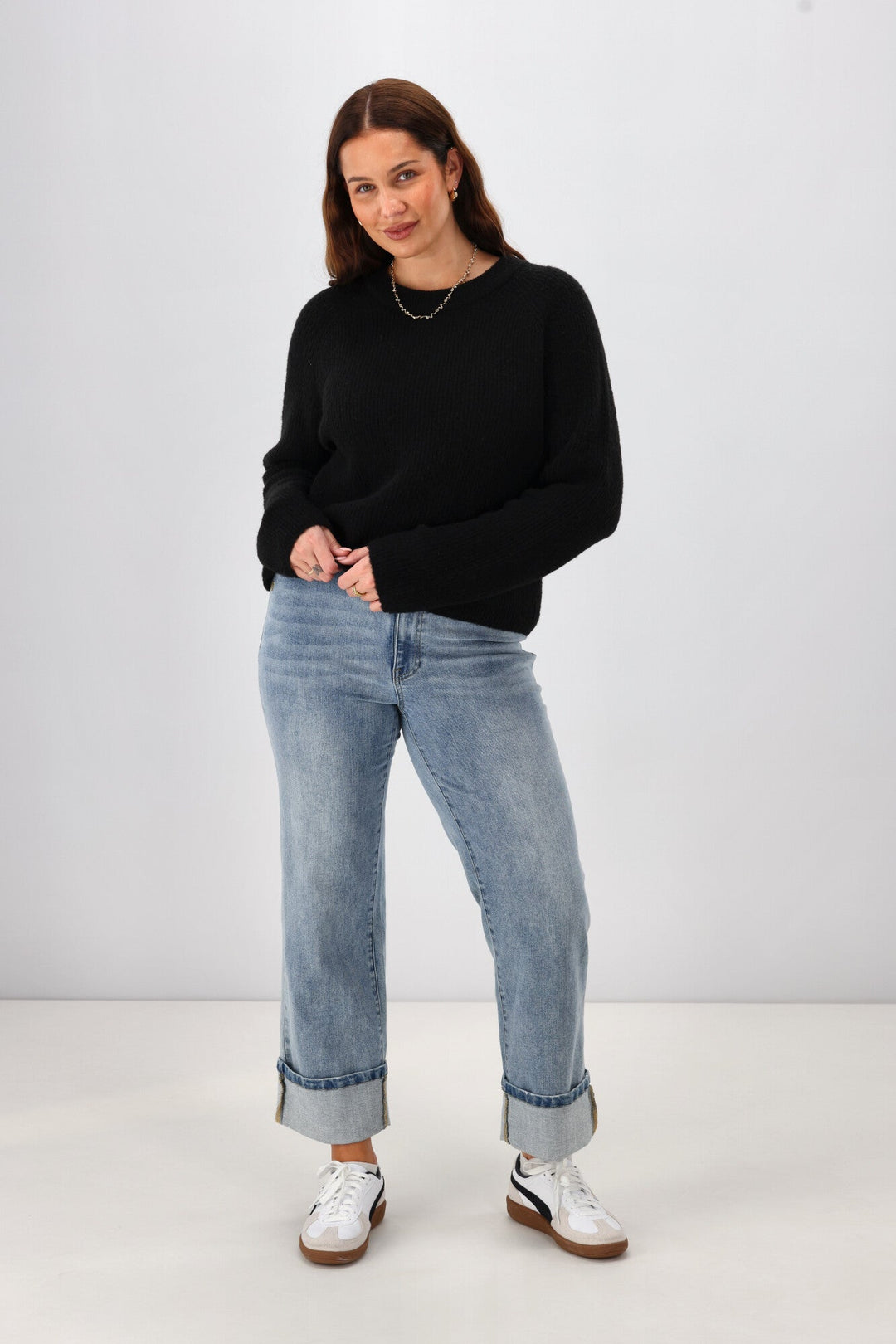 Label Joey Mohair Like Sweater Black