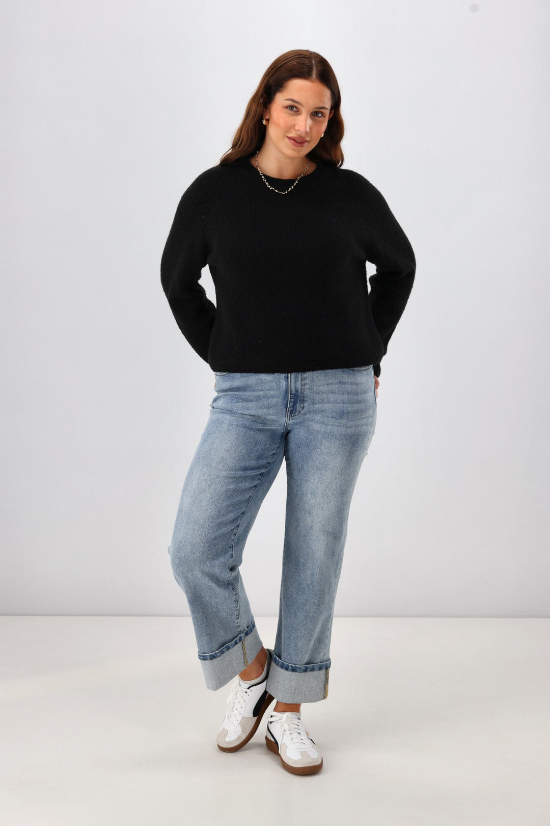 Label Joey Mohair Like Sweater Black