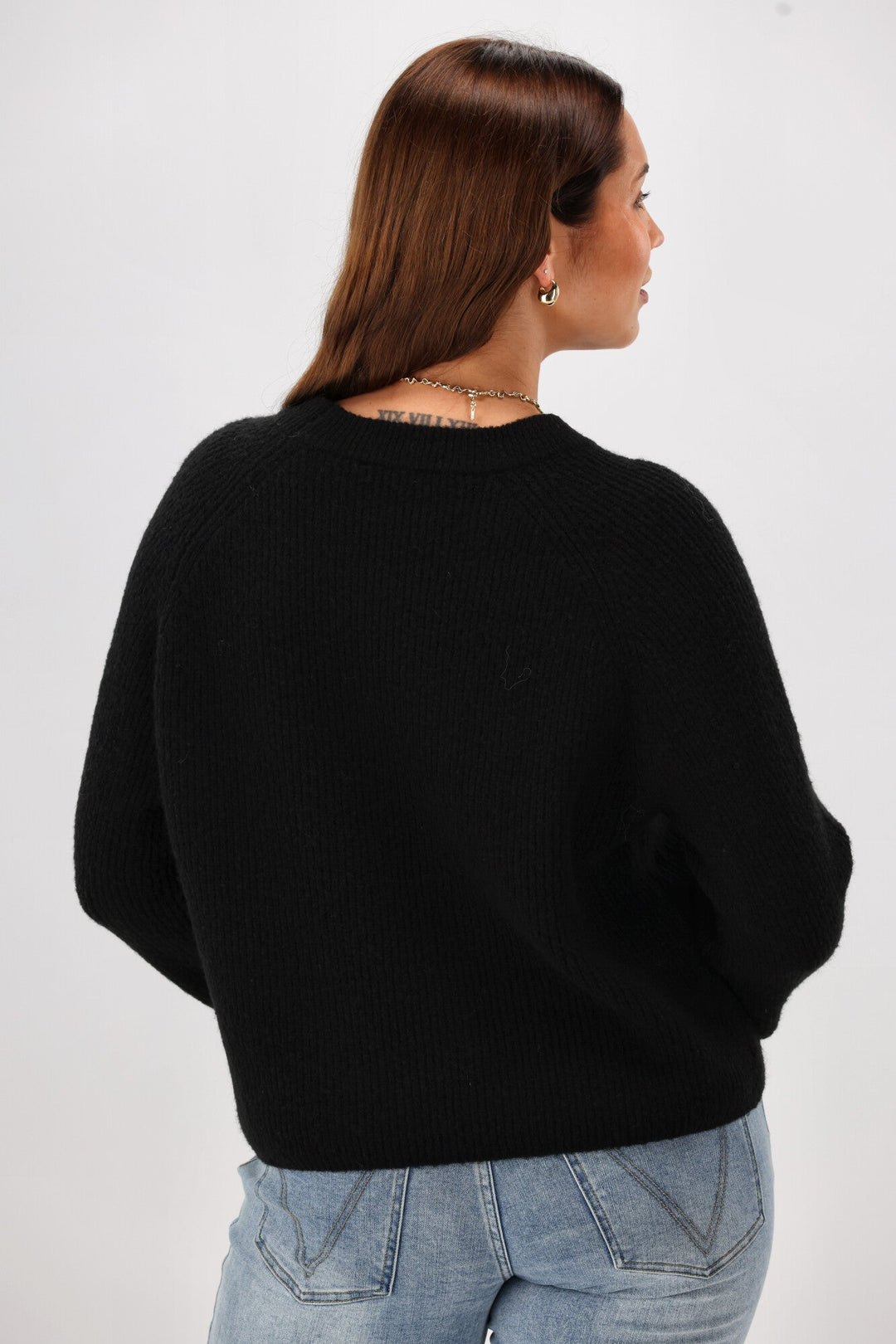 Label Joey Mohair Like Sweater Black