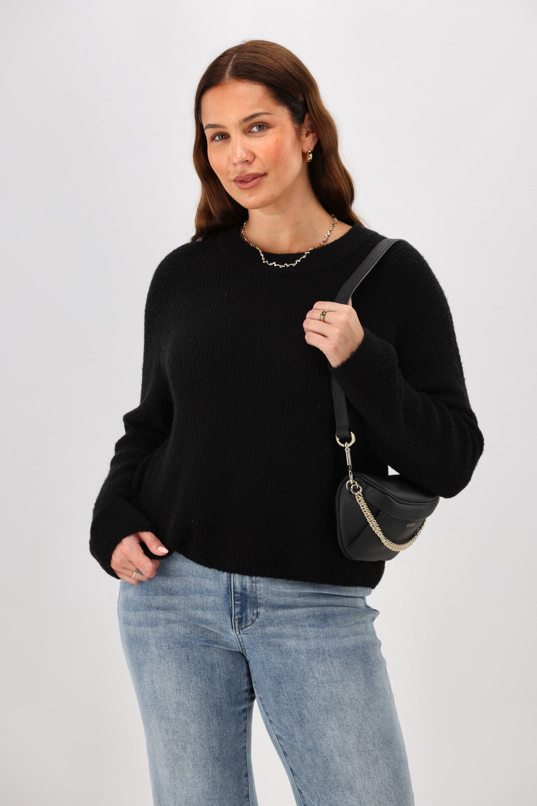 Label Joey Mohair Like Sweater Black