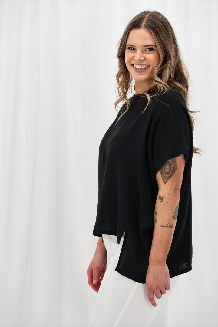 Label Kensington Top Black