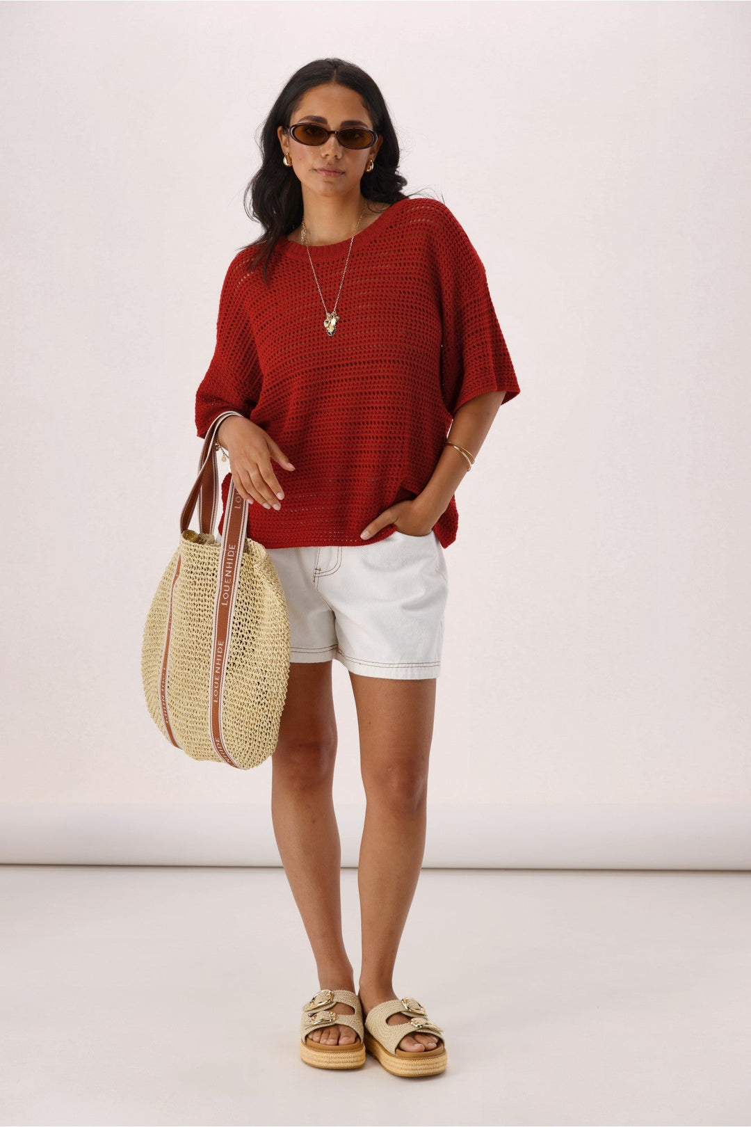 Label La Dolce Knit Top Rust