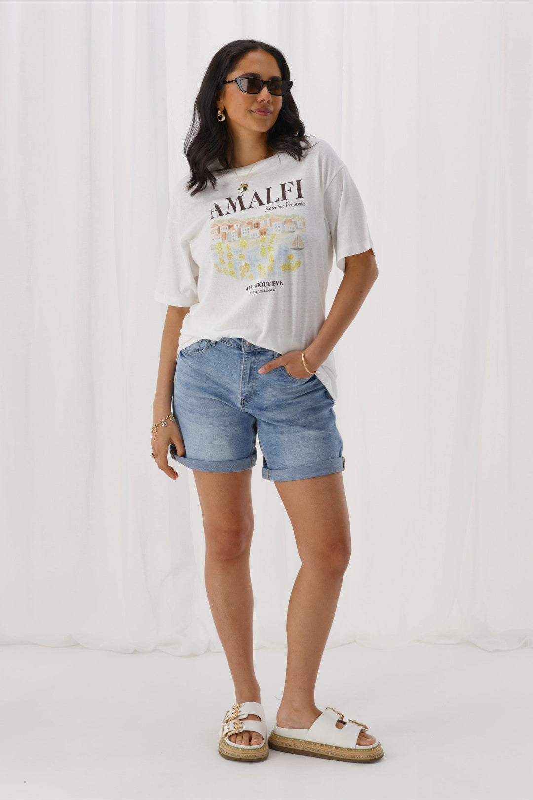 Label Luke Denim Shorts Blue