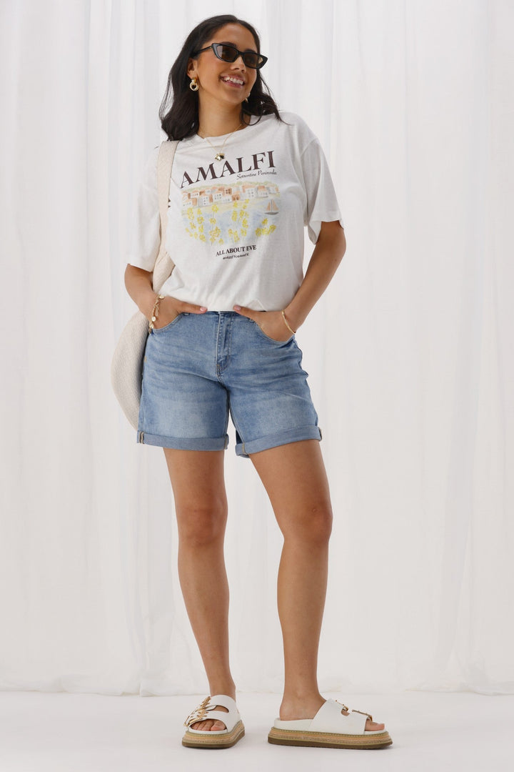 Label Luke Denim Shorts Blue