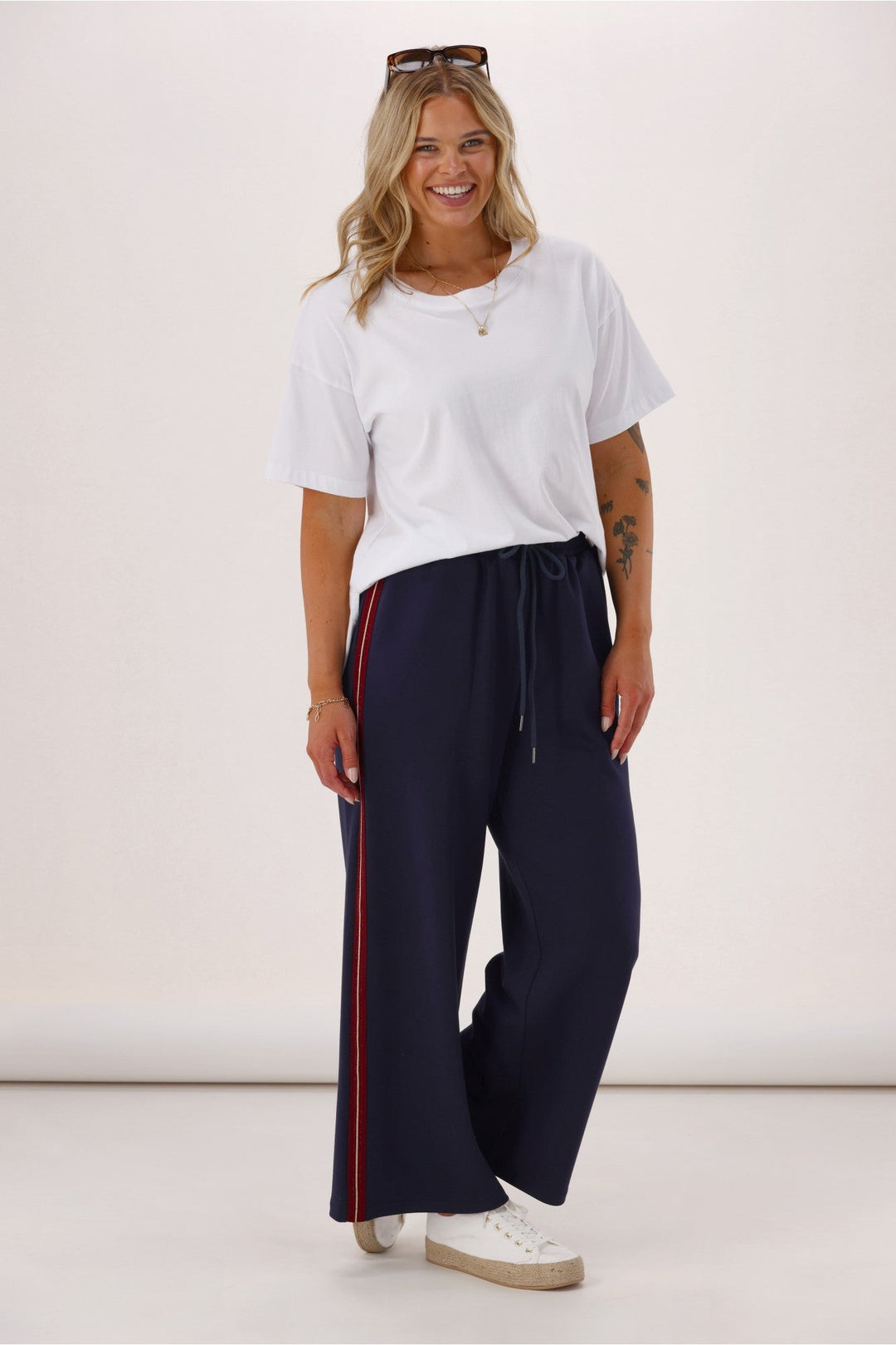 Label Mercedes Track Pant Navy