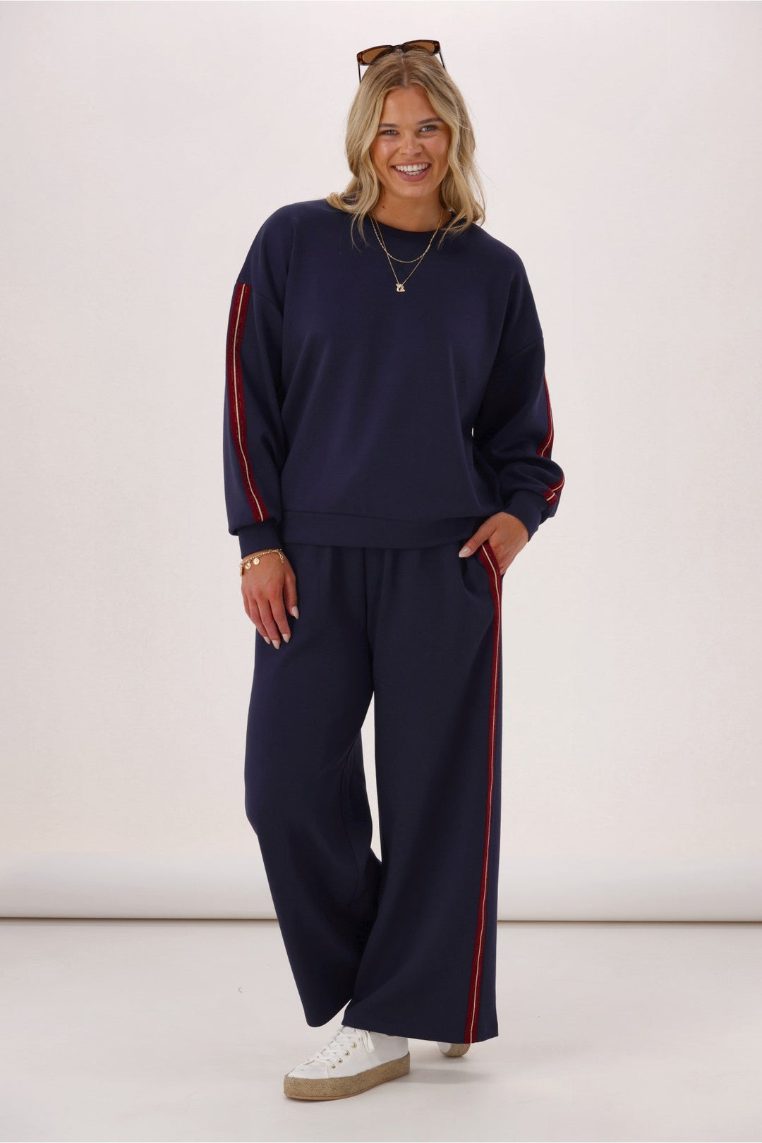 Label Mercedes Track Pant Navy