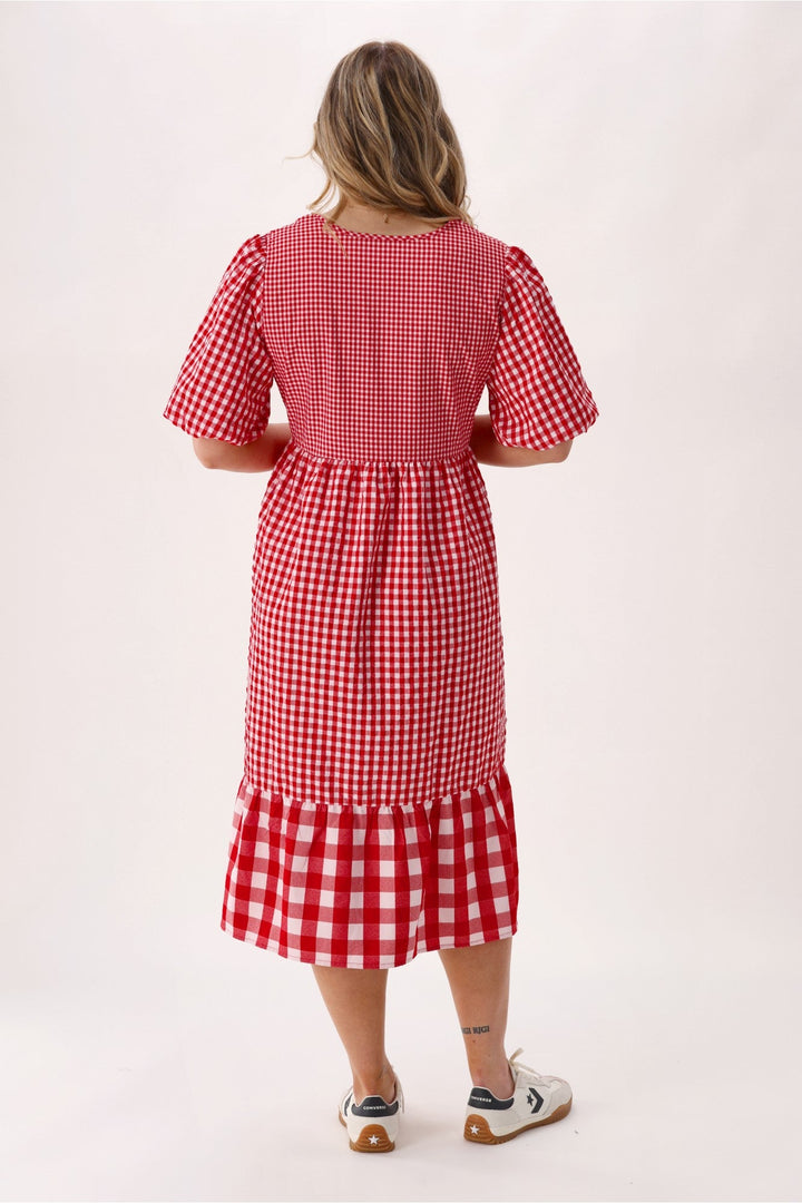 Label Orielle Dress Red Gingham