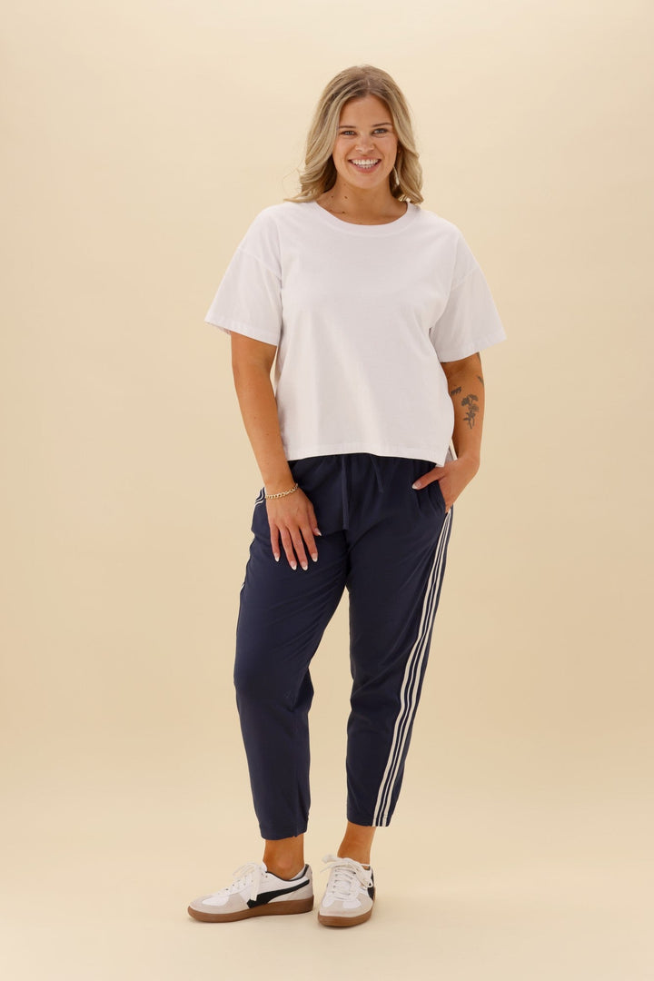 Label Otto Side Stripe Jogger Midnight