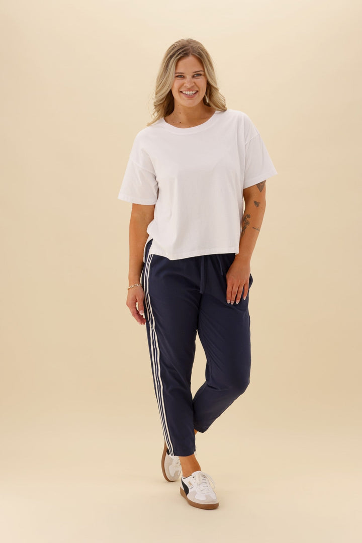 Label Otto Side Stripe Jogger Midnight