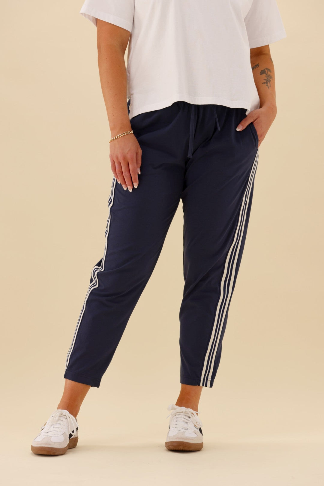 Label Otto Side Stripe Jogger Midnight