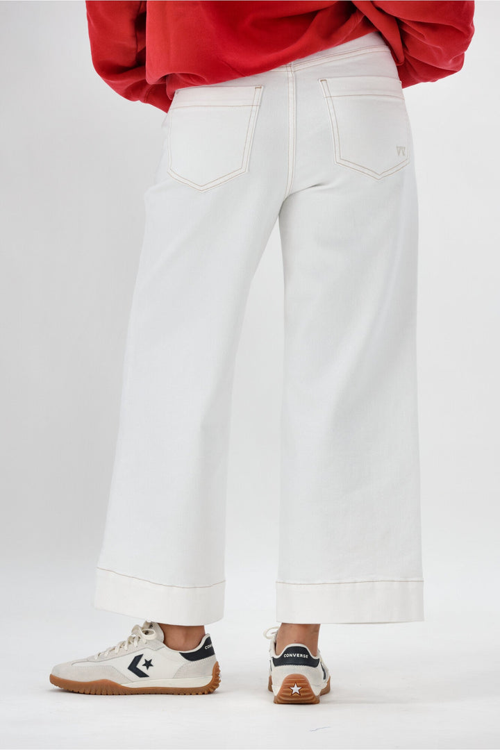 Label Owen Wide Leg Cropped Jean Natural