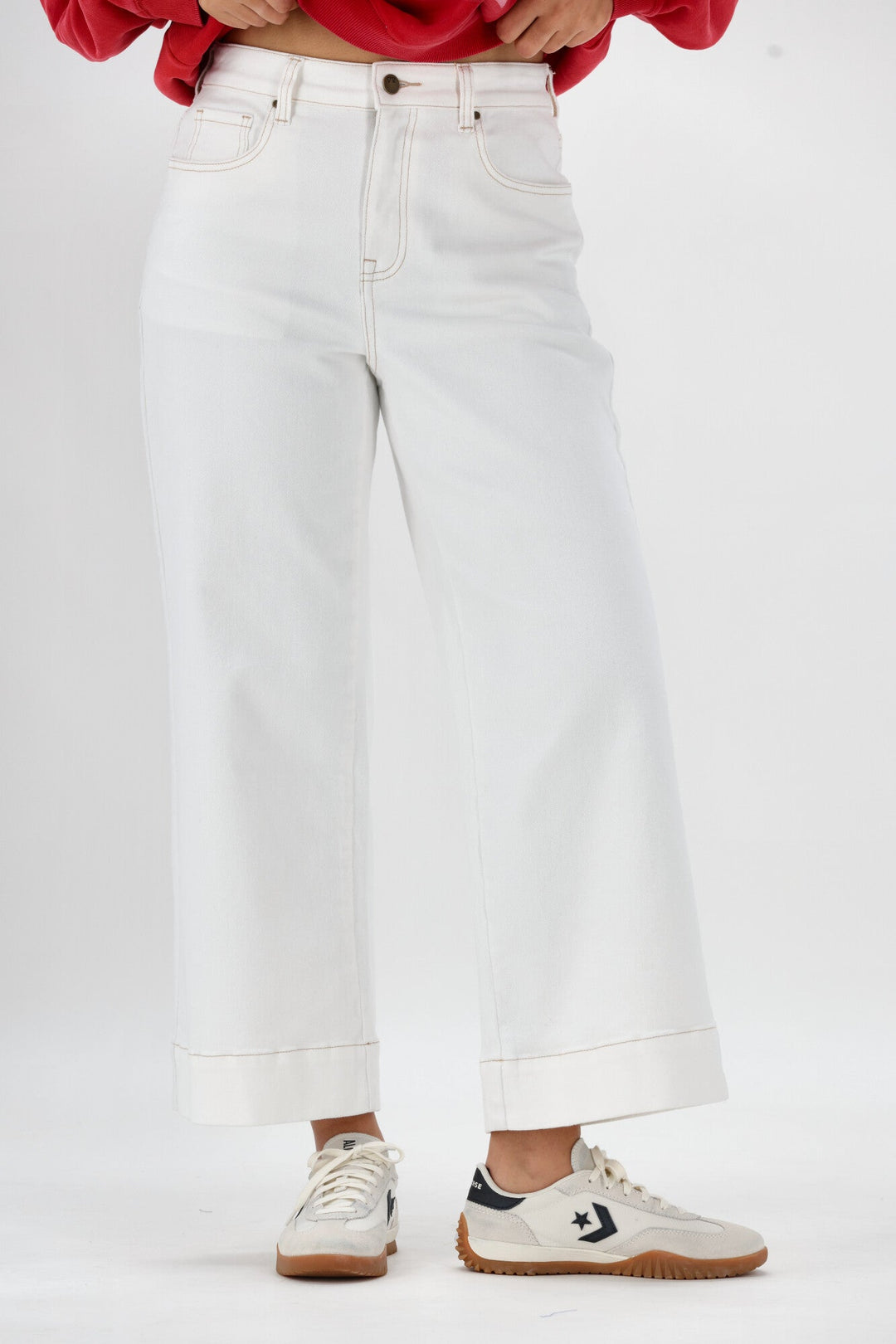 Label Owen Wide Leg Cropped Jean Natural