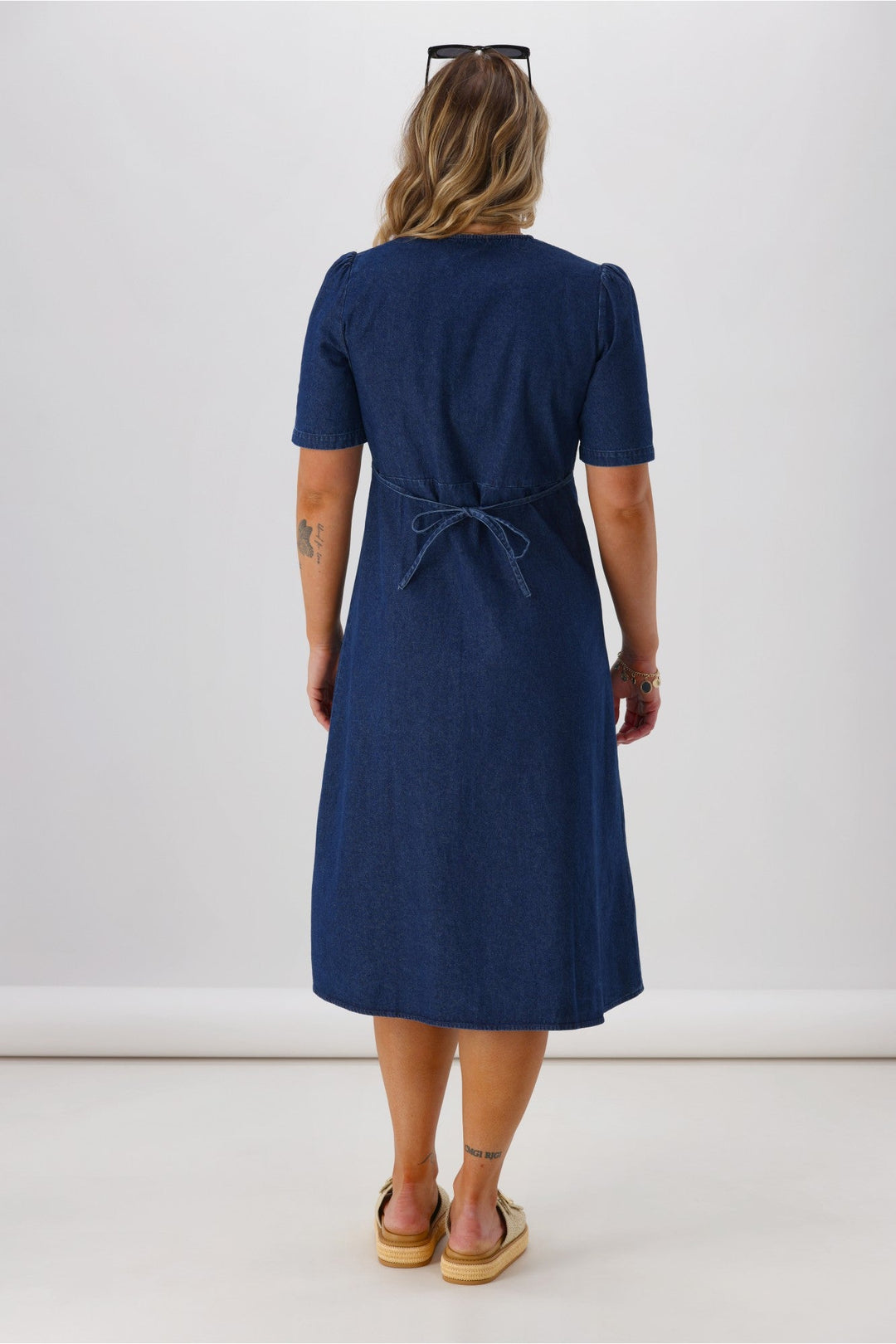 Label Peyton V Neck Midi Dress
