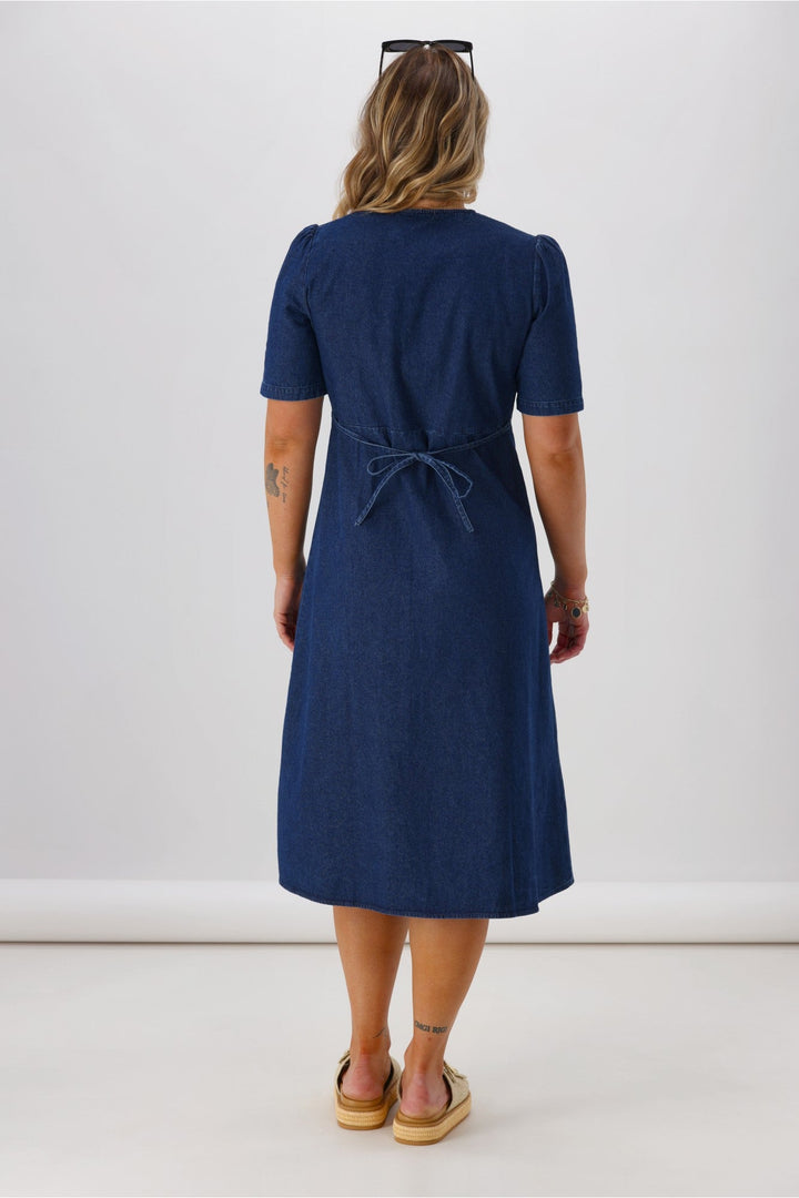 Label Peyton V Neck Midi Dress