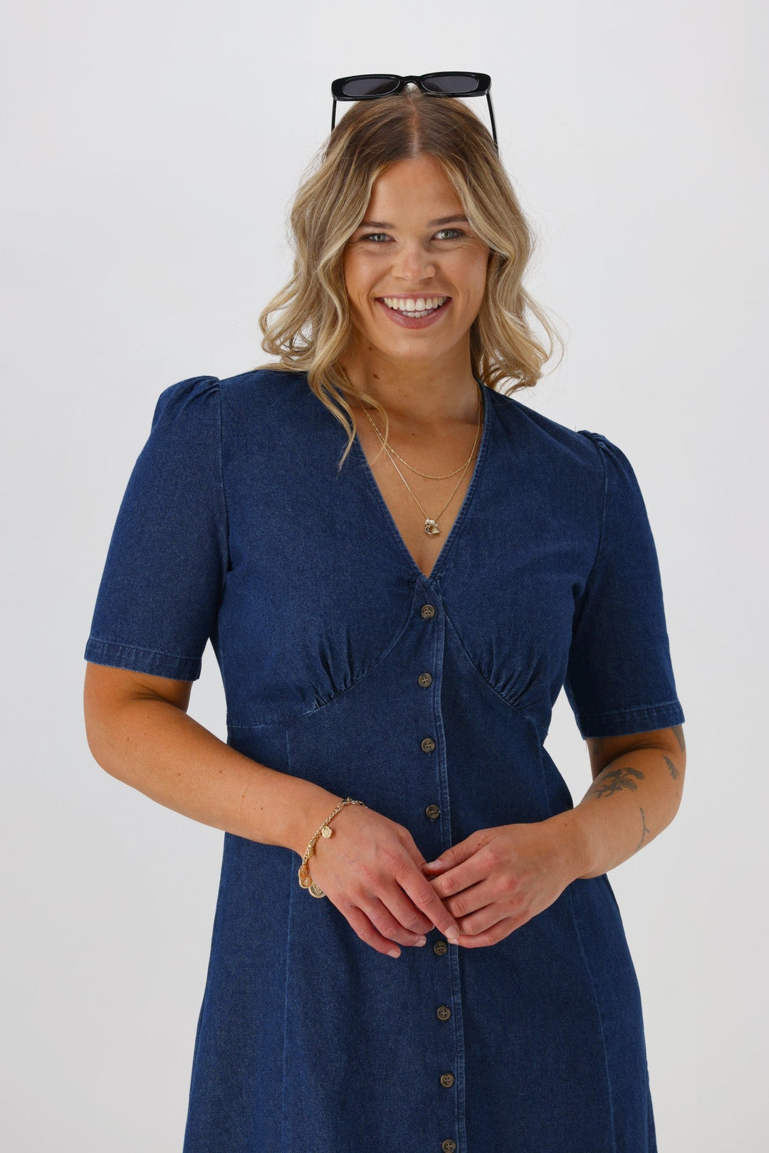 Label Peyton V Neck Midi Dress