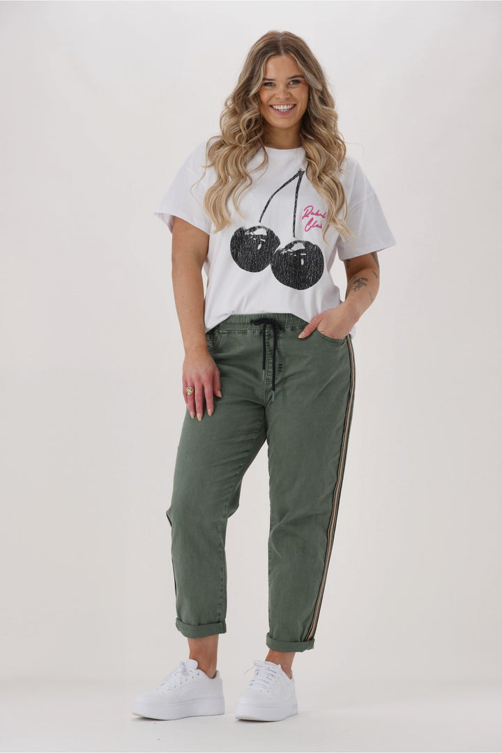 Label Raglan Jogger Khaki