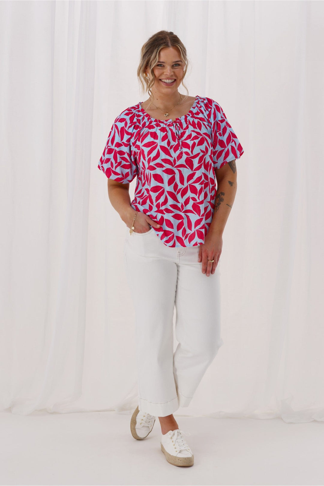 Label Reverie Top Print