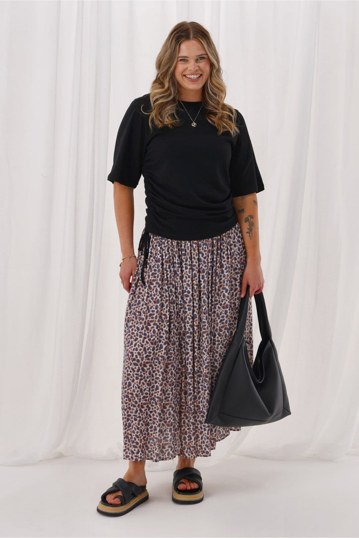 Label Sangali Maxi Skirt Animal Print