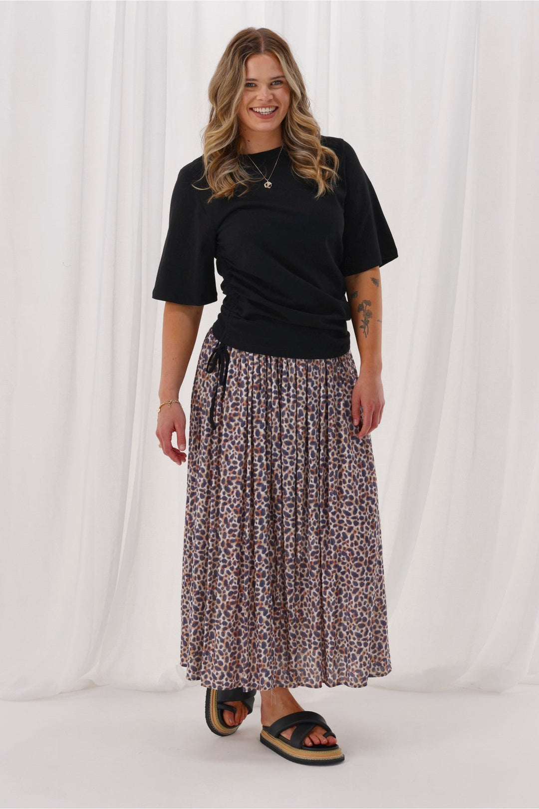 Label Sangali Maxi Skirt Animal Print