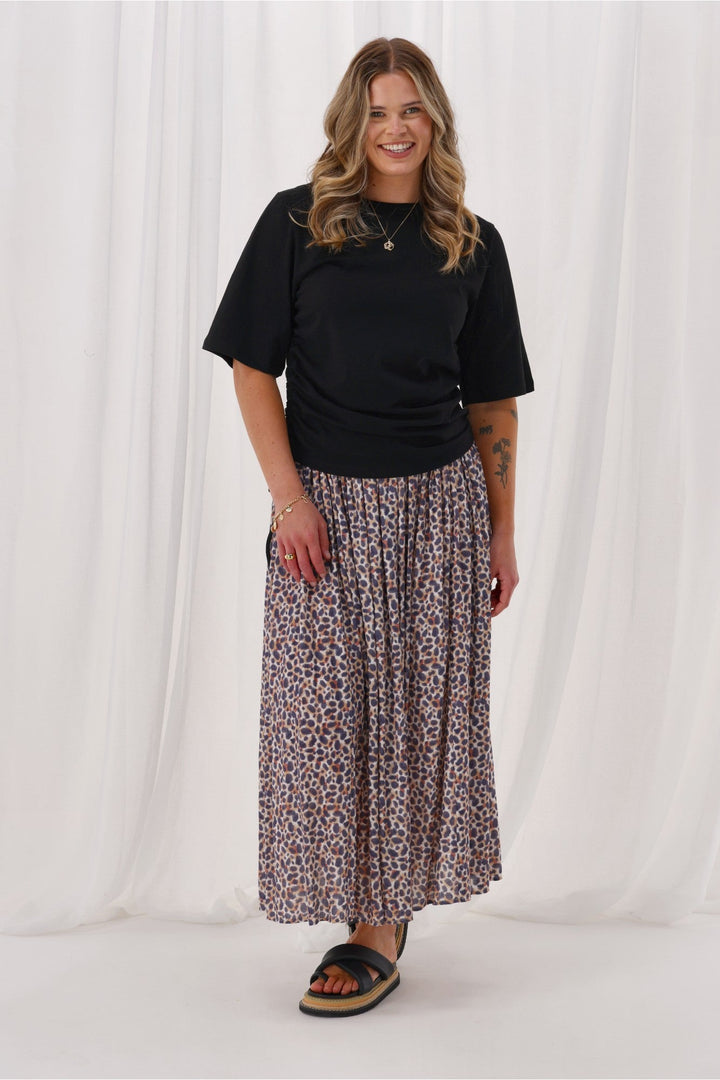 Label Sangali Maxi Skirt Animal Print