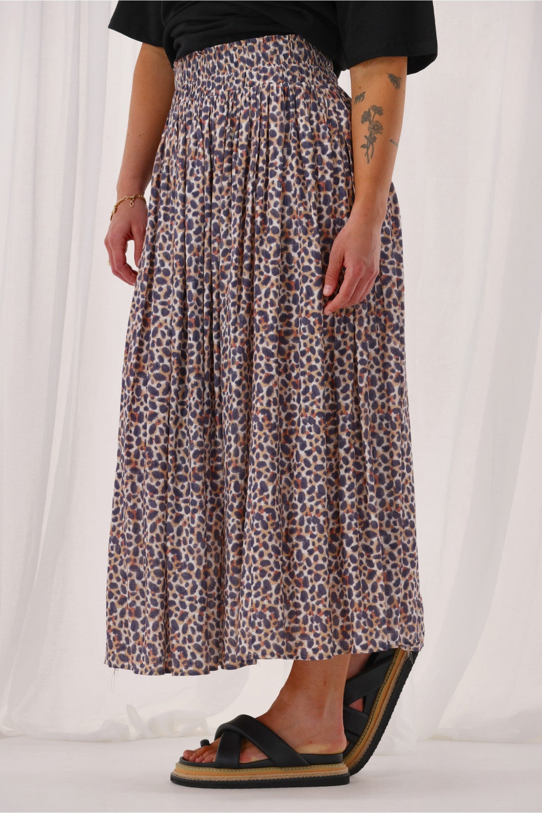 Label Sangali Maxi Skirt Animal Print