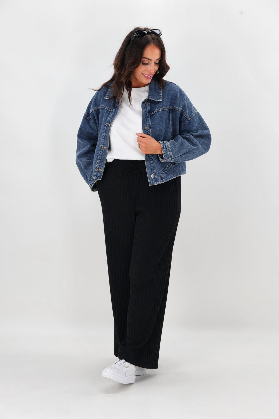 Label Sarcodia Rib Knit Pant Black