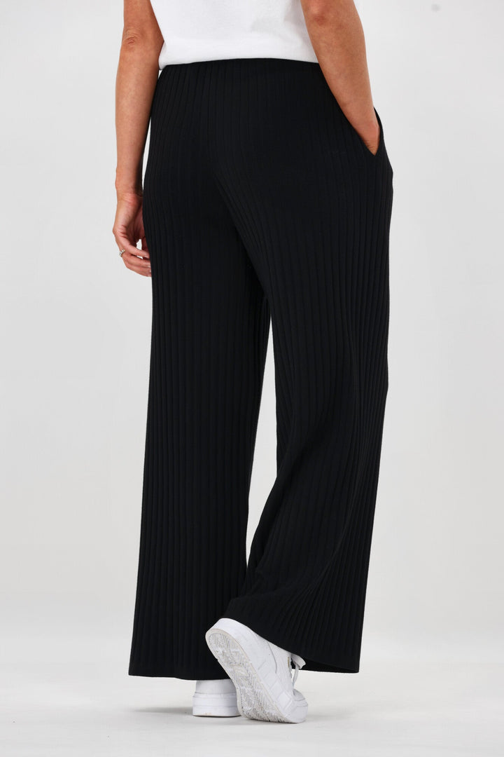 Label Sarcodia Rib Knit Pant Black