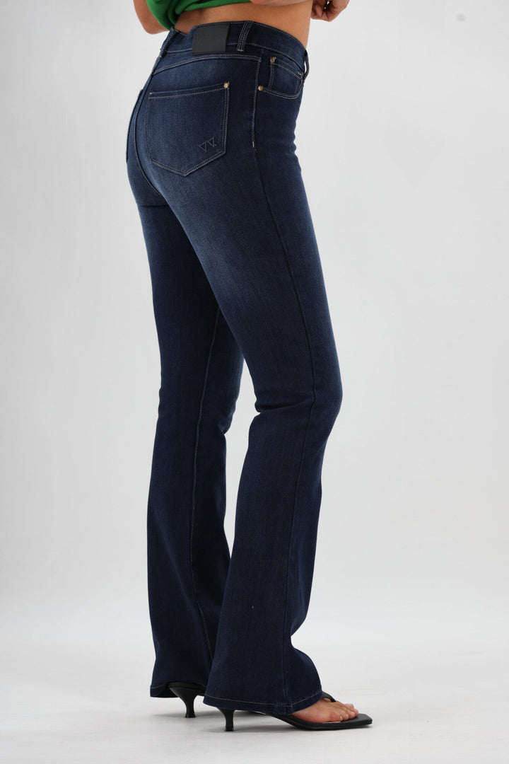 Label Sculpt Bootleg Jeans Full Length Super Dark Indigo V2