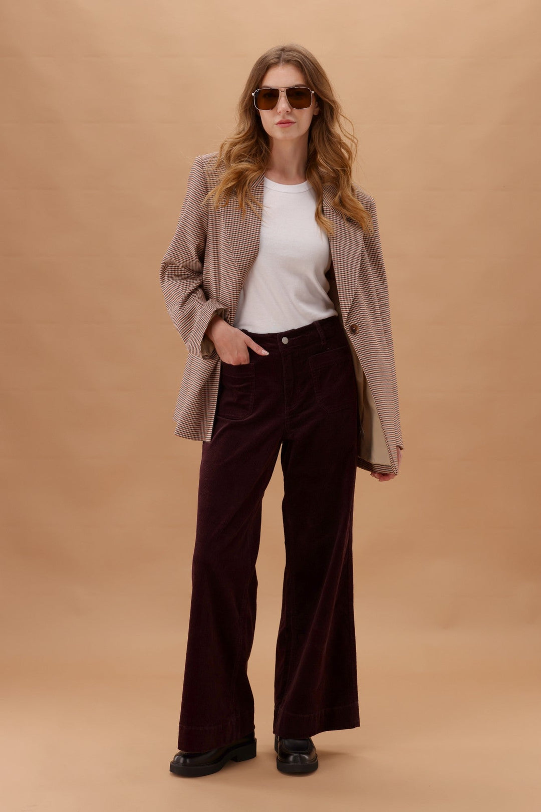 Label Sloan Corduroy Patch Pocket Jean Berry
